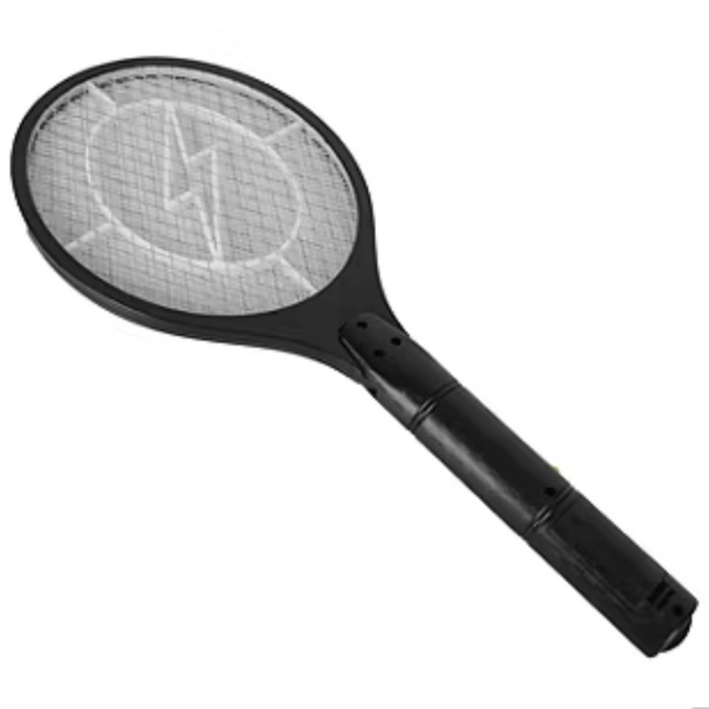 Protocol |‎ NEW Shock Em Dead Portable Electric Fly Swatter Bug Zapper Racket - Picture 5 of 5